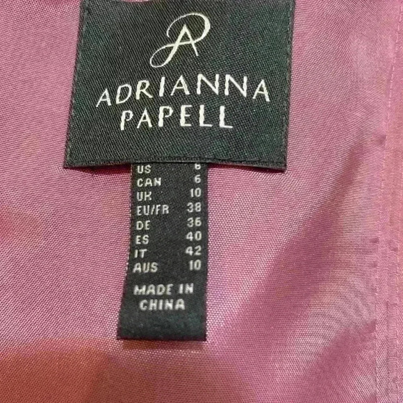 ADRIANA PAPELL ROSE DRESS SIZE 8 - Picture 10 of 16